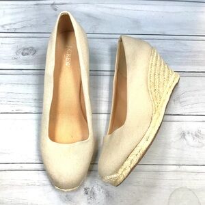 J. Crew Women's Cream Wedge Shoes